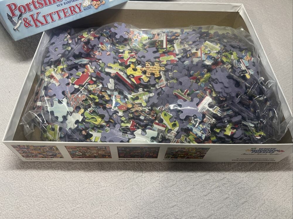 White Mountain Puzzle HTF Portsmouth NH & Kittery ME 1000 Pieces New In Box